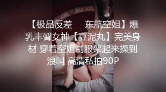 【极品反差❤️东航空姐】爆乳丰臀女神【豆泥丸】完美身材 穿着空姐制服架起来操到浪叫 高清私拍90P